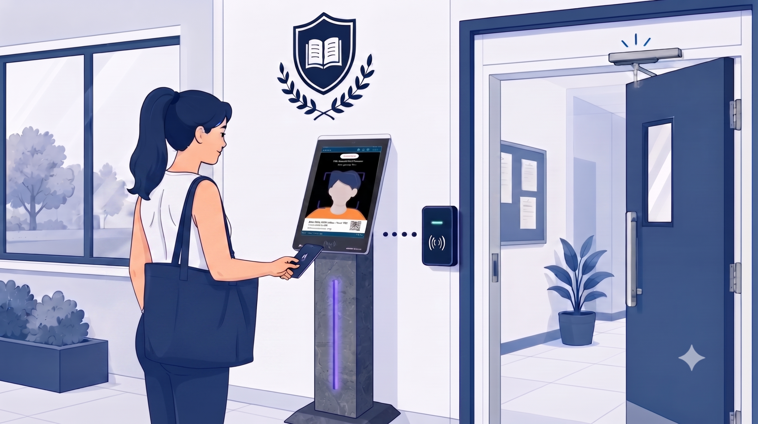 connecting a visitor sign-in system