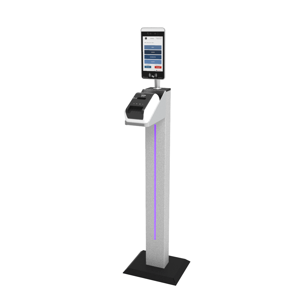 Zentron 8 Kiosk Floor Stand Visitor Management Zentron 8 Kiosk Floor Stand Visitor Management