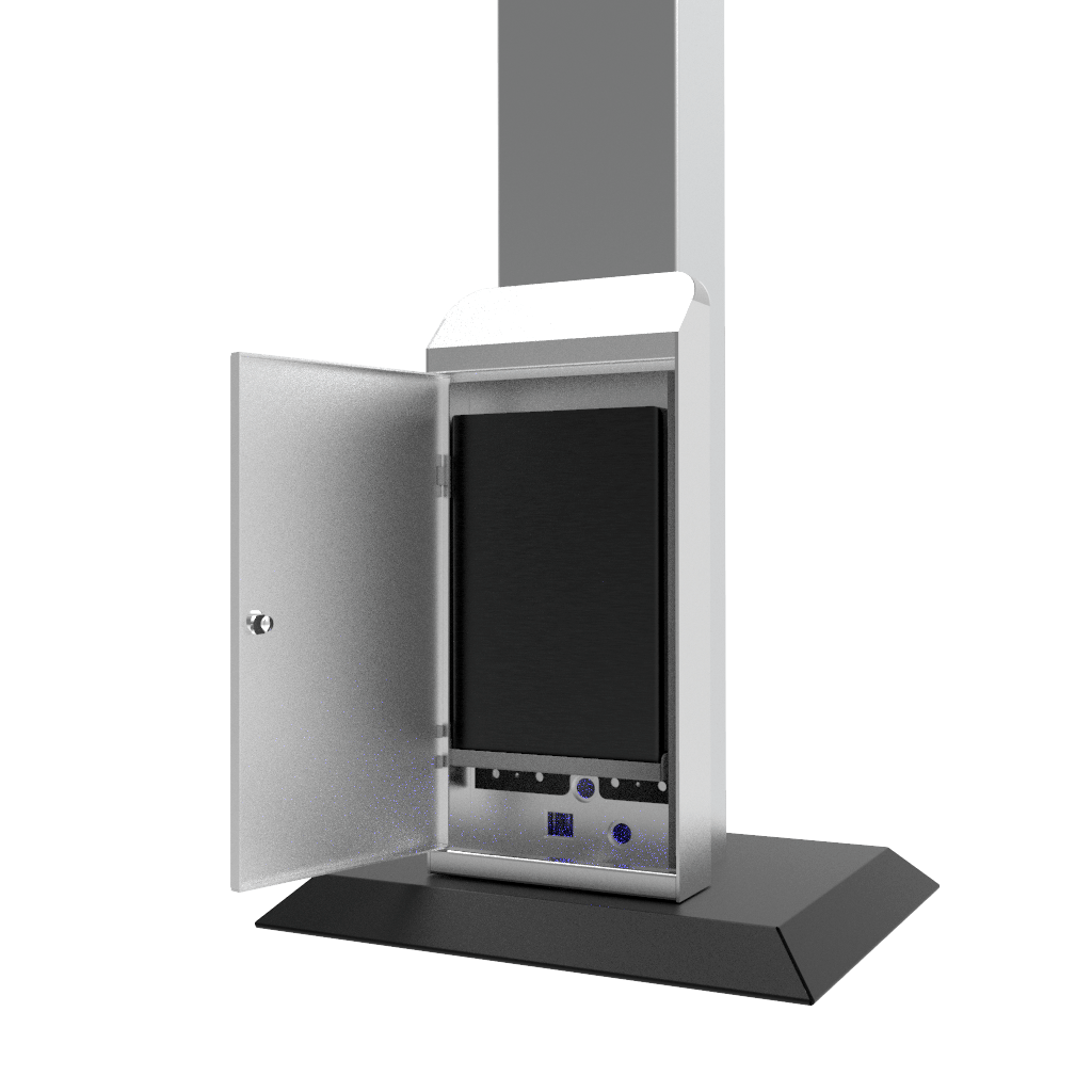 Zentron Kiosk Battery Pack Zentron wall mounted v4Visitor Management Kiosks Battery Pack
