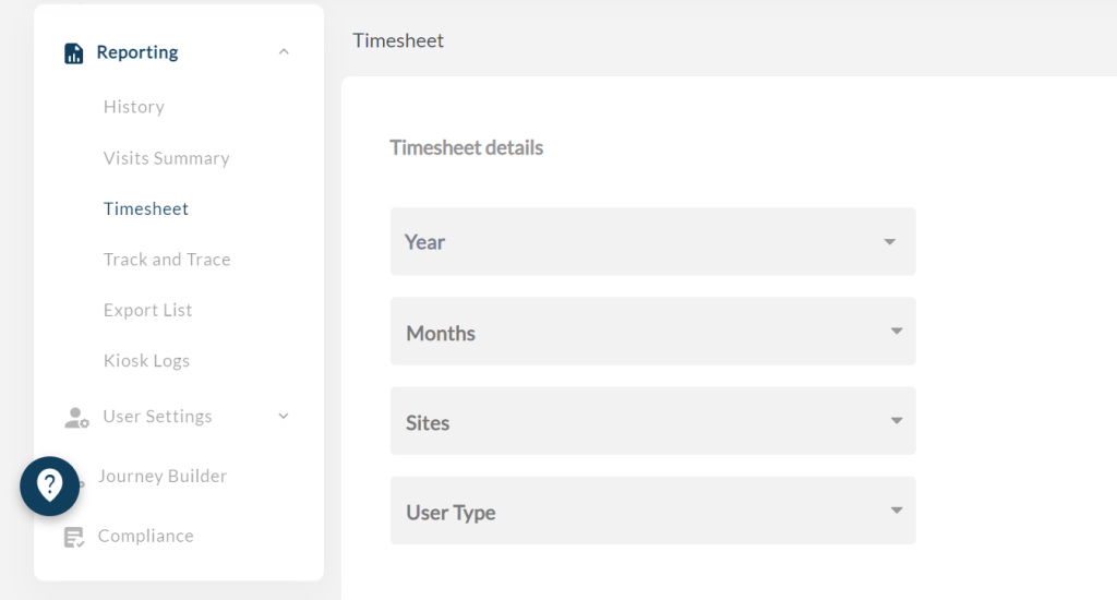 Generate timesheet