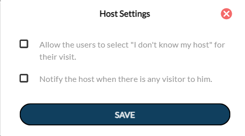 Host settings