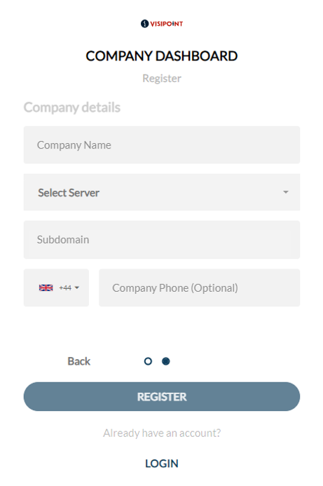 Company details page
